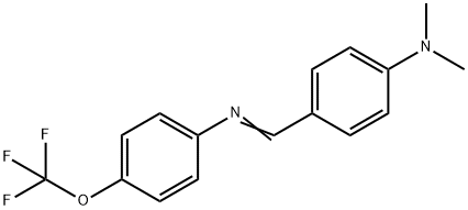 N-[4-(dimethylamino)benzylidene]-4-(trifluoromethoxy)aniline 结构式