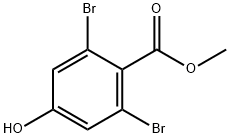 METHYL 2,6-DIBROMO-4-HYDROXYBENZOATE 化学構造式