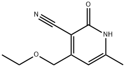 3-Pyridinecarbonitrile,4-(ethoxymethyl)-1,2-dihydro-6-methyl-2-oxo- Struktur