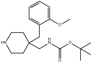 tert-Butyl [4-(2-methoxybenzyl)piperidin-4-yl]methylcarbamate Structure