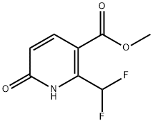 2-Difluoromethyl-6-oxo-1,6-dihydro-pyridine-3-carboxylic acid methyl ester Structure
