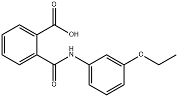2-{[(3-ethoxyphenyl)amino]carbonyl}benzoic acid, 17765-51-4, 结构式