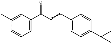 (2E)-3-(4-tert-butylphenyl)-1-(3-methylphenyl)prop-2-en-1-one Structure