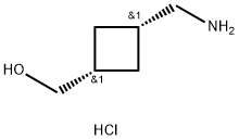 [cis-3-(aminomethyl)cyclobutyl]methanol hydrochloride Struktur