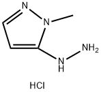 5-hydrazino-1-methyl-1H-pyrazole dihydrochloride 化学構造式