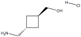 [trans-3-(aminomethyl)cyclobutyl]methanol hydrochloride Structure