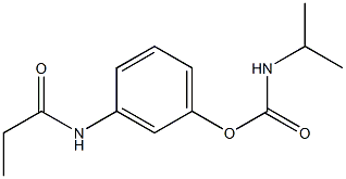 [3-(propanoylamino)phenyl] N-propan-2-ylcarbamate Structure