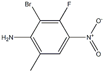 2-bromo-3-fluoro-6-methyl-4-nitroaniline Struktur