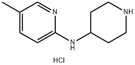 5-Methyl-N-(piperidin-4-yl)pyridin-2-amine trihydrochloride Structure