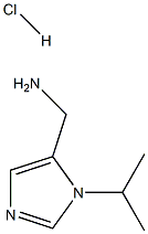 (1-Isopropyl-1H-imidazol-5-yl)methanamine hydrochloride Structure