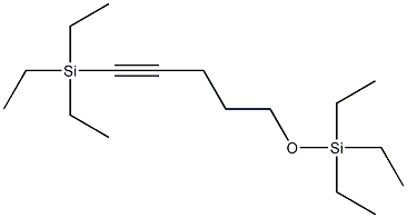 Silane, triethyl[5-[(triethylsilyl)oxy]-1-pentynyl]- 结构式