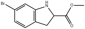 1H-Indole-2-carboxylic acid, 6-bromo-2,3-dihydro-, methyl ester Structure