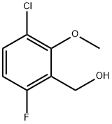 (3-Chloro-6-fluoro-2-methoxyphenyl)methanol Structure