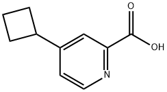 4-シクロブチルピコリン酸 化学構造式