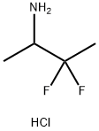 3,3-difluorobutan-2-amine 化学構造式