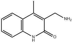 3-Aminomethyl-4-methyl-1H-quinolin-2-one Struktur