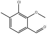 3-Chloro-2-methoxy-4-methylbenzaldehyde Structure