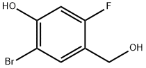 2-Bromo-5-fluoro-4-hydroxymethyl-phenol Structure