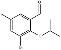 3-Bromo-5-methyl-2-(1-methylethoxy)benzaldehyde Structure