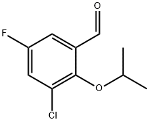 3-Chloro-5-fluoro-2-(propan-2-yloxy)benzaldehyde Structure