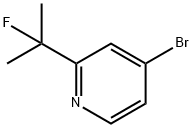 4-溴-2-(2-氟丙-2-基)吡啶 结构式