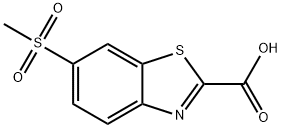 6-methanesulfonyl-1,3-benzothiazole-2-carboxylic acid,1784083-32-4,结构式