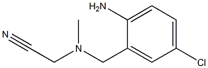 2-((2-amino-5-chlorobenzyl)(methyl)amino)acetonitrile Structure