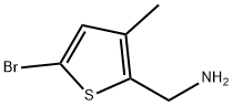 5-bromo-3-methyl-2-Thiophenemethanamine 化学構造式