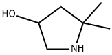 5,5-ジメチルピロリジン-3-オール 化学構造式