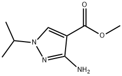 3-Amino-1-isopropyl-1H-pyrazole-4-carboxylic acid methyl ester Structure