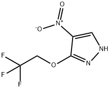 4-Nitro-3-(2,2,2-trifluoro-ethoxy)-1H-pyrazole Struktur