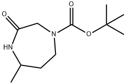 Tert-Butyl 5-Methyl-3-Oxo-1,4-Diazepane-1-Carboxylate Struktur