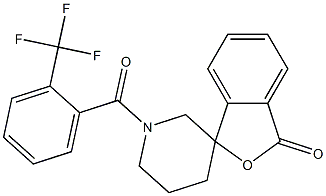 1'-[2-(trifluoromethyl)benzoyl]spiro[2-benzofuran-3,3'-piperidine]-1-one,1797319-26-6,结构式