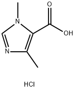 1,4-Dimethyl-1H-Imidazole-5-Carboxylic Acid Hydrochloride Structure