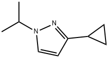 3-Cyclopropyl-1-isopropyl-1H-pyrazole Structure