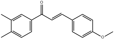 (2E)-1-(3,4-dimethylphenyl)-3-(4-methoxyphenyl)prop-2-en-1-one,1801145-86-7,结构式