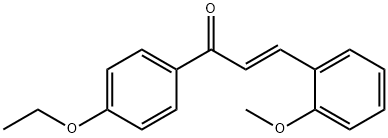 (2E)-1-(4-ethoxyphenyl)-3-(2-methoxyphenyl)prop-2-en-1-one, 1801686-30-5, 结构式