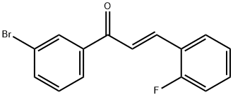(2E)-1-(3-bromophenyl)-3-(2-fluorophenyl)prop-2-en-1-one 结构式