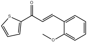 (2E)-3-(2-methoxyphenyl)-1-(thiophen-2-yl)prop-2-en-1-one,180298-05-9,结构式