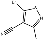 5-bromo-3-methyl-1,2-thiazole-4-carbonitrile Struktur