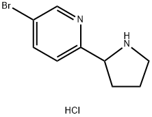 5-BROMO-2-(PYRROLIDIN-2-YL)PYRIDINE DIHYDROCHLORIDE Struktur