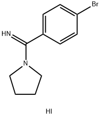 1-(4-溴苯甲酰亚胺酰)吡咯烷氢碘酸盐, 1803596-50-0, 结构式