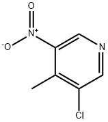 3-chloro-4-methyl-5-nitropyridine Struktur