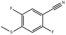 4-Cyano-2,5-difluorothioanisole Structure