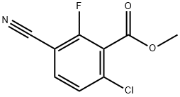 methyl 3-cyano-6-chloro-2-fluorobenzoate Structure