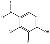 2-fluoro-3-chloro-4-nitrophenol 化学構造式