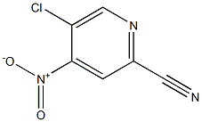 5-氯-4-硝基-2-氰基吡啶 结构式