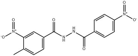 4-methyl-3-nitro-N'-[(4-nitrophenyl)carbonyl]benzohydrazide Struktur