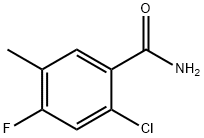 2-Chloro-4-fluoro-5-methylbenzamide 化学構造式