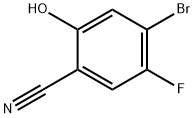 4-BROMO-5-FLUORO-2-HYDROXYBENZONITRILE Struktur